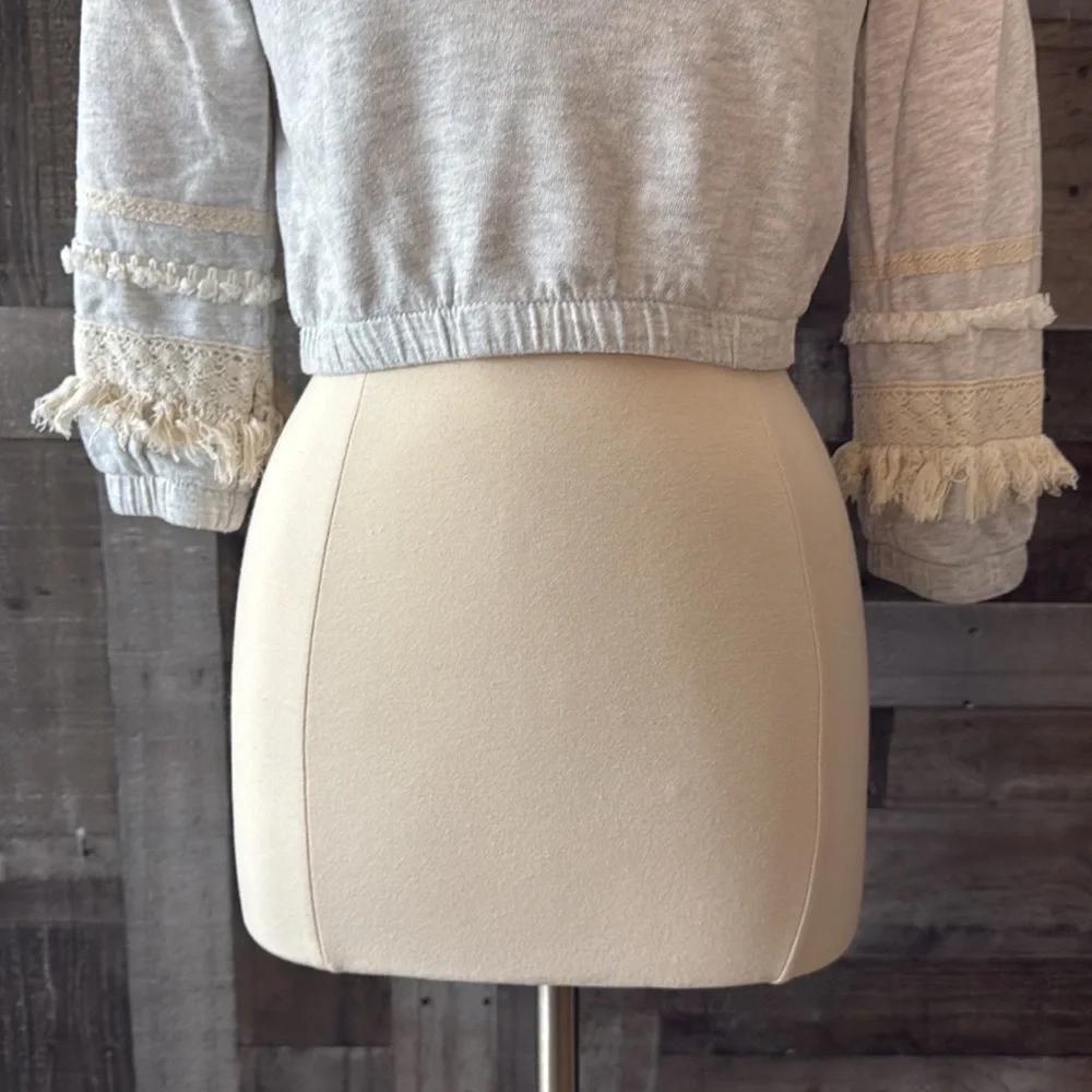 Art Class crop top sweater girls large boho chic festival hippie girlhoodcore